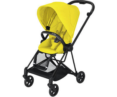 Kočárek CYBEX Mios Matt Black Seat Pack 2021 včetně korby, mustard yellow - 2