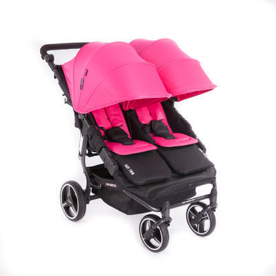 Kočárek BABY MONSTERS Easy Twin Black Colour Pack 2020, tmavě růžový - 2