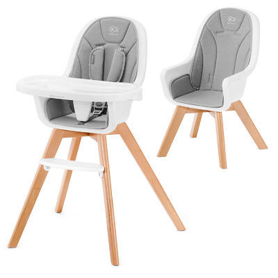 Jídelní židlička KINDERKRAFT Tixi 2v1 2022, grey - 2