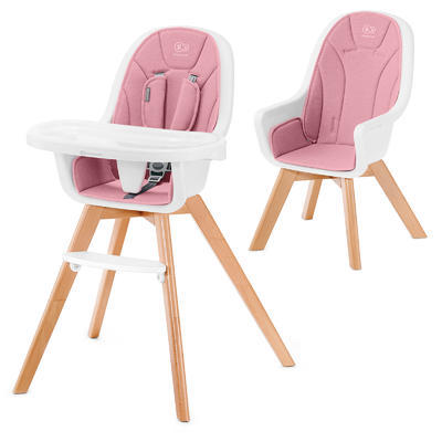 Jídelní židlička KINDERKRAFT Tixi 2v1 2022, pink - 2