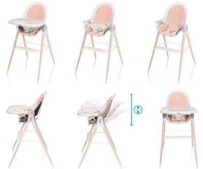 Dětská židlička ZOPA Elite 3v1 2022, pink - 2