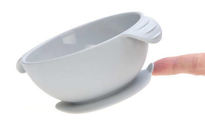 Miska s přísavkou LÄSSIG Bowl Silicone with suction pad 2023, grey - 2