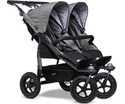 Kočárek TFK Duo Stroller Air Wheel Premium 2023 včetně Duo Combi Premium, 415 grey - 2
