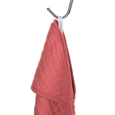 Ručník s kapucí LÄSSIG Muslin Hooded Towel 2023, rosewood - 2