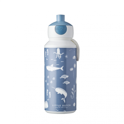 Svačinový set LITTLE DUTCH (láhev 400 ml+box) 2023, ocean blue - 2