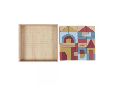 Dřevěné kostky v krabici LITTLE DUTCH Pure & Nature 2022 - 2