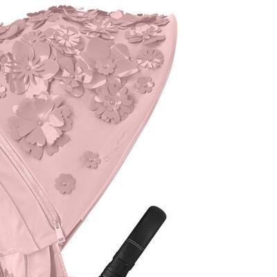 Kočárek CYBEX Set Priam Lux Seat Fashion Simply Flowers Collection 2021 včetně autosedačky, light pink/podvozek priam rosegold - 2