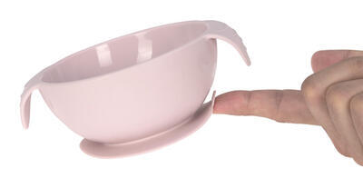 Miska s přísavkou LÄSSIG Bowl Silicone with suction pad 2023, pink - 2