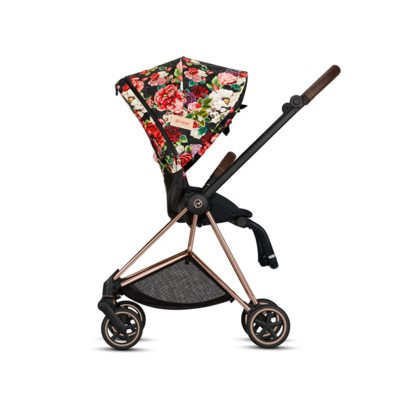 Kočárek CYBEX Set Mios Seat Pack Fashion Spring Blossom 2021 včetně autosedačky, dark/podvozek mios rosegold - 2