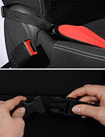 Bezpečnostní pás do auta pro těhotné SCAMP Comfort Isofix 2020, šedý - 2