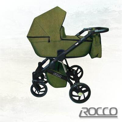 Kočárek DORJAN Rocco ECCO 2021 včetně autosedačky, 02 olive - 2