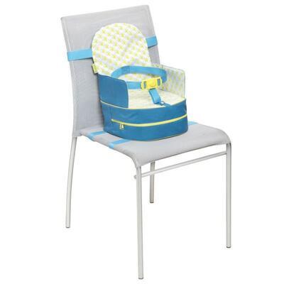 Přenosná jídelní židlička BADABULLE 2v1 One-the-Go 2021, blue - 2