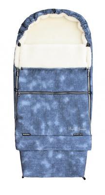 Fusak EMITEX Combi Jeans, modrý + kožich - 2