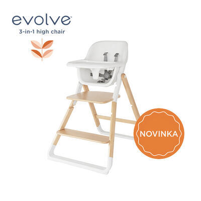 Jídelní židle ERGOBABY Evolve 2v1 2023, natural wood - 2