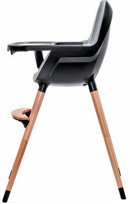 Jídelní židlička KINDERKRAFT Fini 2022, grey/black - 2