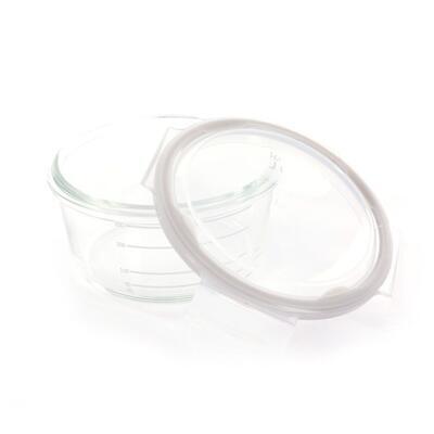Skleněné misky s víčky BO JUNGLE B-Glass Bowls 280ml 2023, white/grey/blue - 2