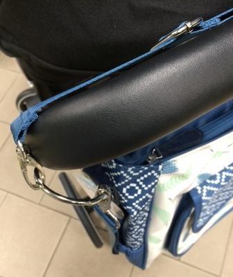 Luxusní taška na kočárek BEBE JOU Pírka modrá - 2