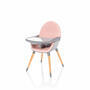Jídelní židlička ZOPA Dolce 2021, blush pink/grey - 3/4