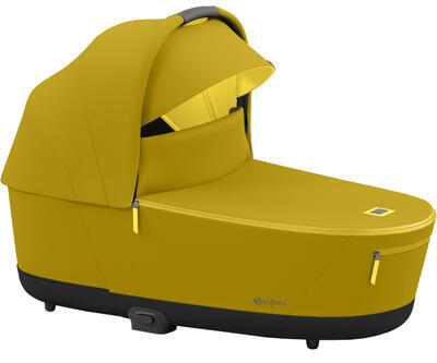 Kočárek CYBEX Set Priam Chrome Brown Seat Pack 2022 včetně Aton 5 a Base 2-fix, mustard yellow - 3