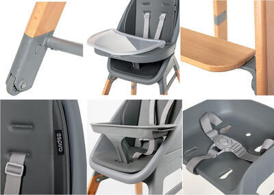 Jídelní židlička ESPIRO Sense 4v1 2023, 10 onyx - 3