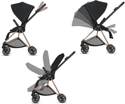 Kočárek CYBEX Mios Seat Pack Fashion Rebellious 2021, podvozek Mios Chrome Black - 3