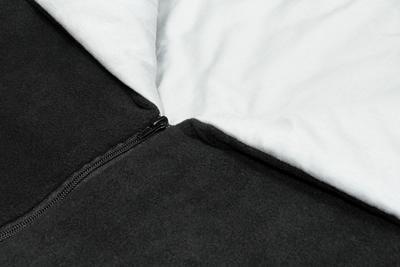 Fusak EMITEX Fanda 2v1 fleece s bavlnou 2022, limetka - světle šedý - 3
