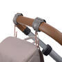 Háčky LÄSSIG Casual Stroller Hooks with Carabiner 2024, grey - 3/4