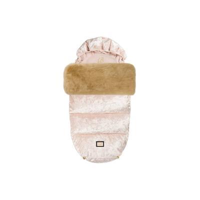 BJÄLLRA Set fusak rukavice a kožešinový lem 2019, velvet pink/natural fur - 3