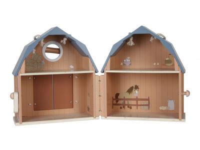 Přenosný dřevěný domeček pro panenky LITTLE DUTCH Farma 2023 - 3