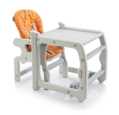 Jídelní židlička BABYPOINT Gracia 2018, oranžová - 3