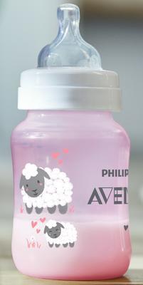 Láhev AVENT Anti-colic 260 ml (1 ks), růžová - ovečka - 3