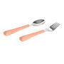 Dětský příbor LÄSSIG Cutlery with Silicone Handle 2pcs 2024, apricot - 3/4