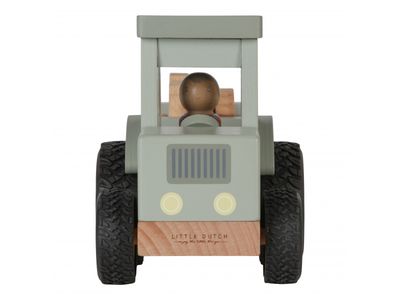 Dřevěný traktor s přívěsem LITTLE DUTCH Farma 2023 - 4