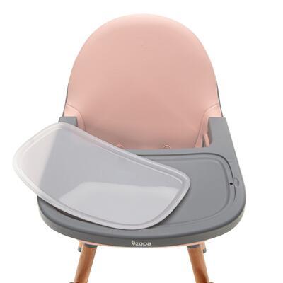 Jídelní židlička ZOPA Dolce 2 2024, blush pink/grey - 4