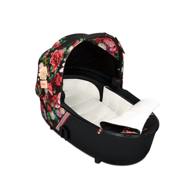 Kočárek CYBEX Set Mios Seat Pack Fashion Spring Blossom 2021 včetně autosedačky, dark/podvozek mios chrome - 4