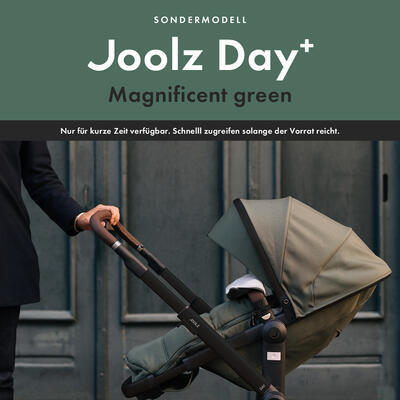 Kočárek JOOLZ Day+ 2023 + DÁREK – FUSAK ZDARMA, magnificient green - limitovaná edice - 4