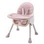Jídelní židlička BEBE STARS Cozy 2v1 2021, pink - 4/4