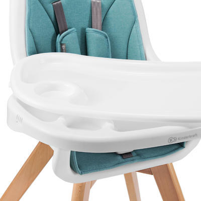 Jídelní židlička KINDERKRAFT Tixi 2v1 2022, turquoise - 5