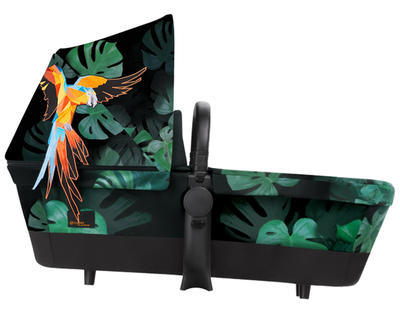 Kočárek CYBEX Priam All Terrain Matt Black Seat Lux Fashion Birds of Paradise 2018 včetně korby + DÁREK - 5