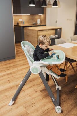 Dětská jídelní židlička ZOPA Space 2022, grey/grey - 5