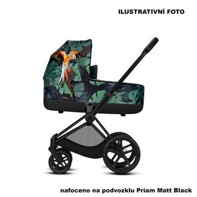 Kočárek CYBEX Priam Lux Seat Fashion Birds of Paradise 2019 včetně korby + DÁREK, podvozek Priam Chrome Black - 5