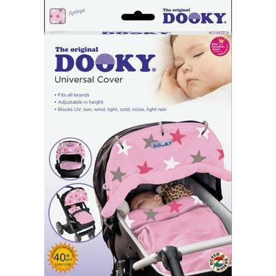 Sluneční clona DOOKY Design 2023, baby pink/pink stars - 5