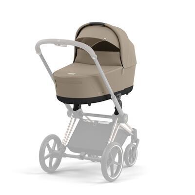 Kočárek CYBEX e-Priam Chrome Brown Seat Pack 2024 včetně korby, cozy beige - 5