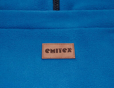 Fusak EMITEX Fanda 2v1 fleece s bavlnou 2022, zvířátka modrý - 5