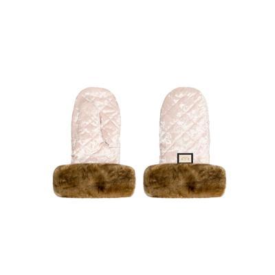 BJÄLLRA Set fusak rukavice a kožešinový lem 2019, velvet pink/natural fur - 5