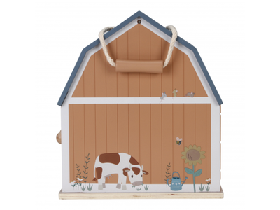 Přenosný dřevěný domeček pro panenky LITTLE DUTCH Farma 2024 - 6
