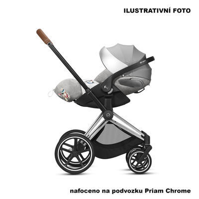 Kočárek CYBEX Set Priam Lux Seat Fashion Koi 2021 včetně autosedačky, podvozek Priam Chrome Black - 6