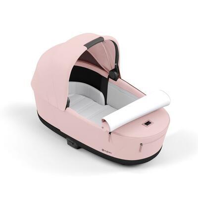 Kočárek CYBEX e-Priam Matt Black Seat Pack 2024 včetně korby, peach pink - 6