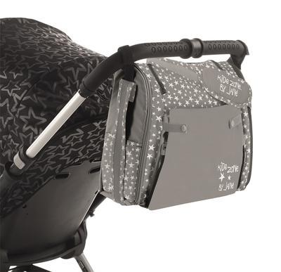 Jídelní židle-taška JANÉ Avant Bag s bočními kapsami, T48 grey-land - 7