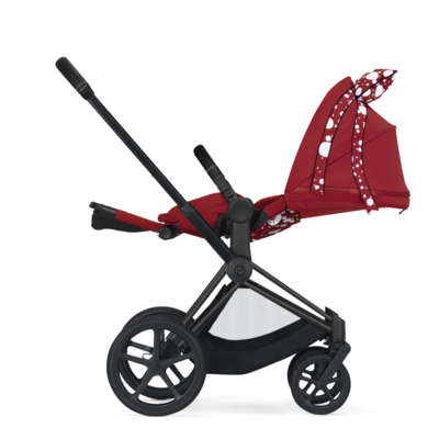 Kočárek CYBEX by Jeremy Scott Priam Seat Pack Petticoat Red 2021, podvozek Priam Chrome Brown - 7